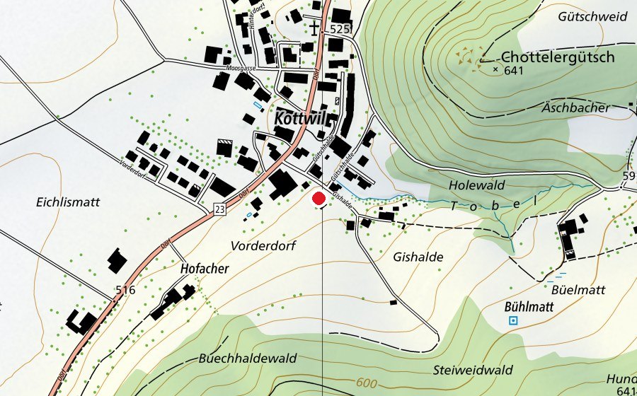 Mappa con la posizione di Primarschule Ettiswil (Scuola)