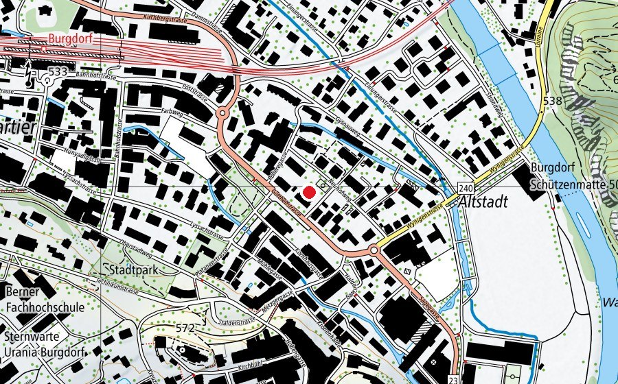Mappa con la posizione di Primarschule Gotthelf (Scuola)