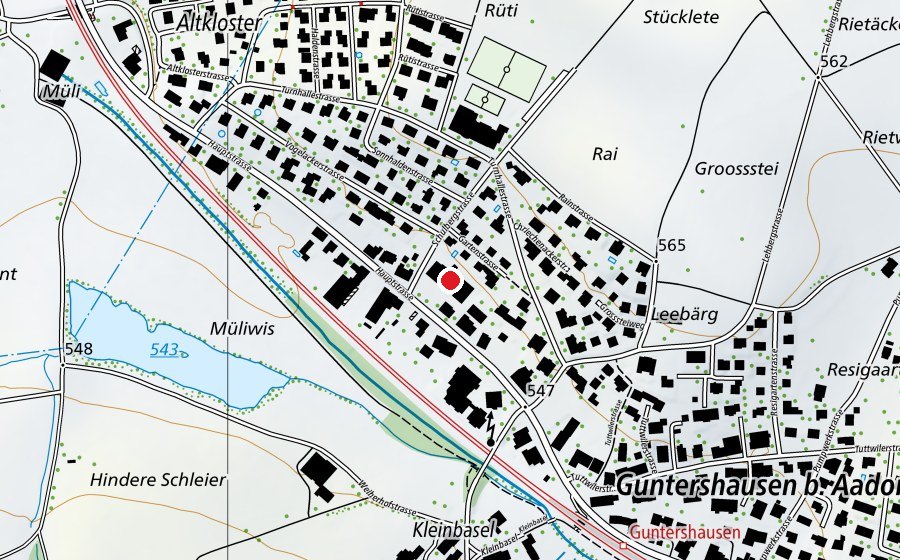 Mappa con la posizione di Primarschule Guntershausen (Scuola)