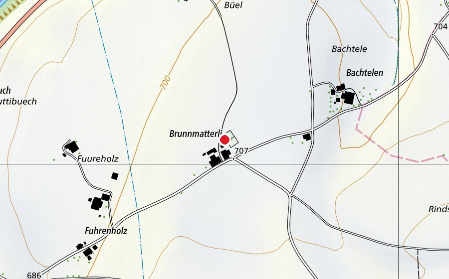 Mappa con la posizione di Primarschule Haeleschwand (Scuola)