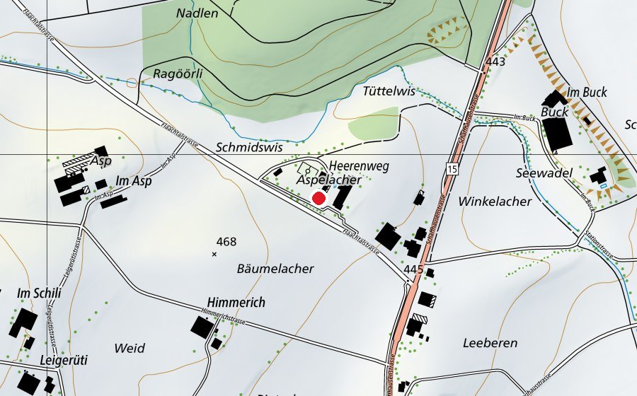 Mappa con la posizione di Primarschule Heerenweg (Scuola)