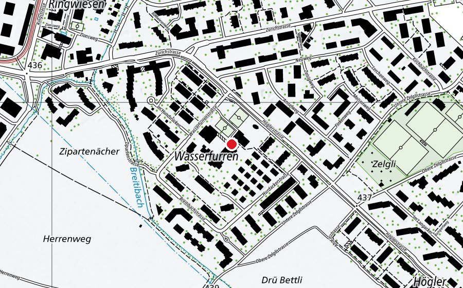 Mappa con la posizione di Primarschule Högler (Scuola)