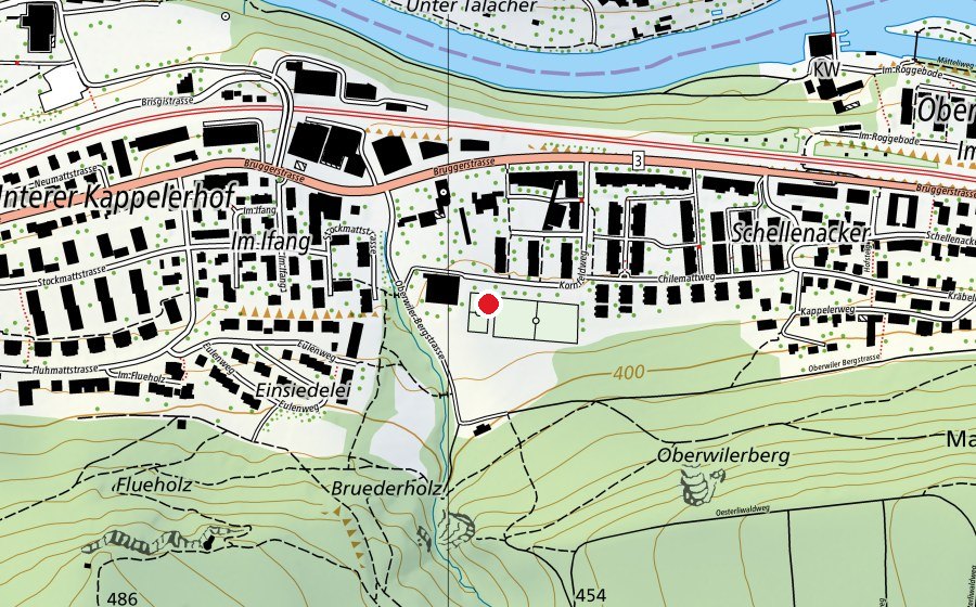 Karte mit dem Standort von Primarschule Kappelerhof (Schule)