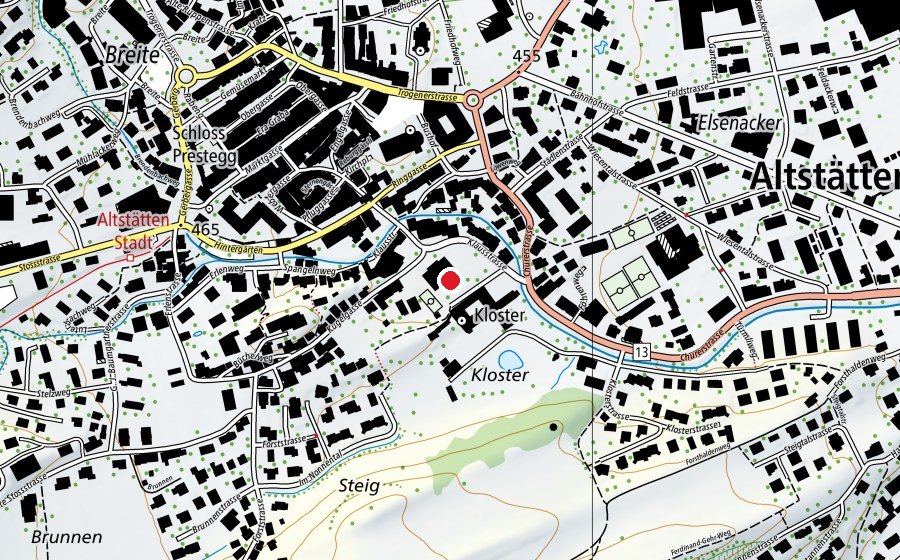 Mappa con la posizione di Primarschule Klaus (Scuola)