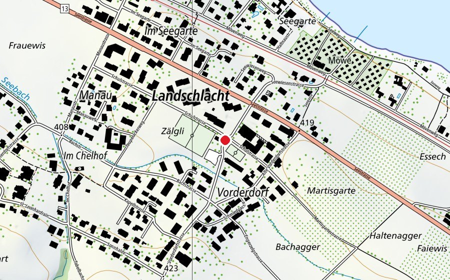 Mappa con la posizione di Primarschule Landschlacht (Scuola)