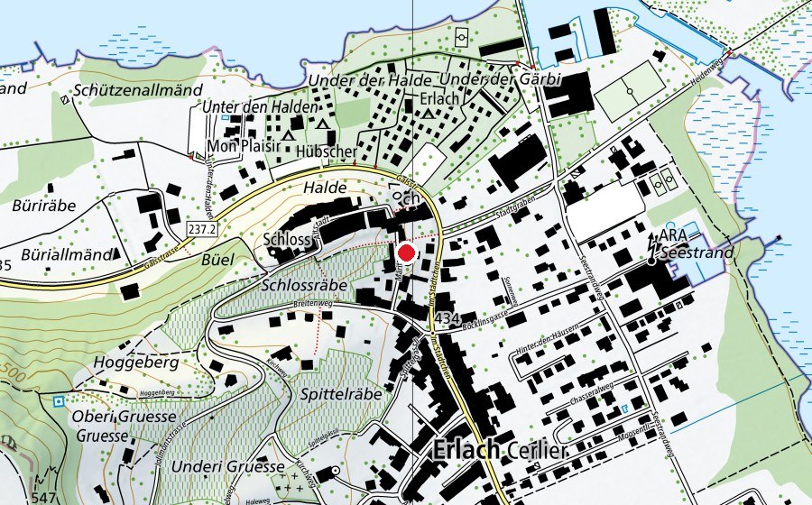 Carte indiquant l’emplacement de Primarschule Märit (École)