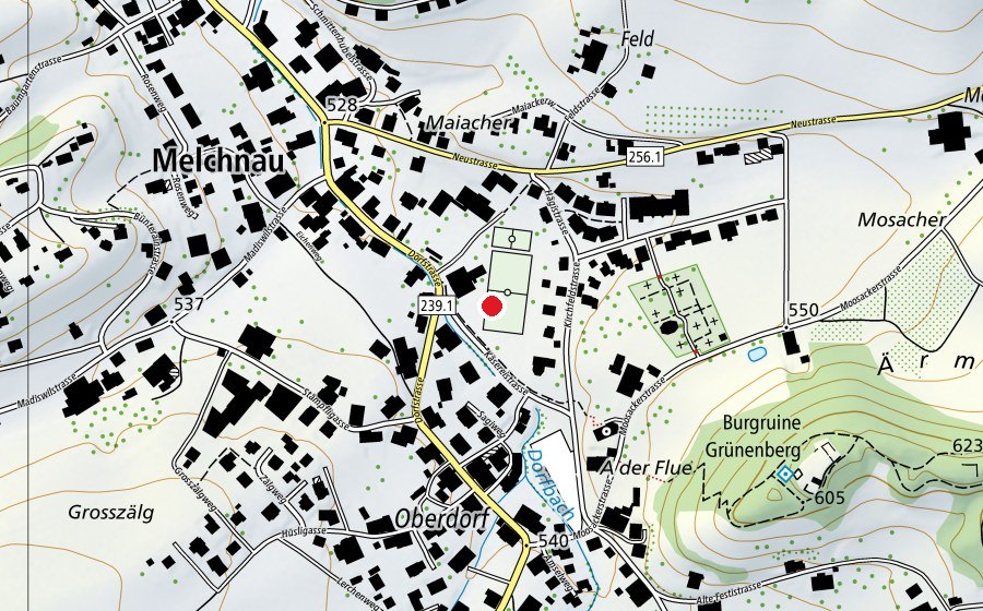 Mappa con la posizione di Primarschule Melchnau (Scuola)