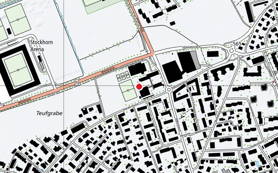 Mappa con la posizione di Primarschule Neufeld (Scuola)