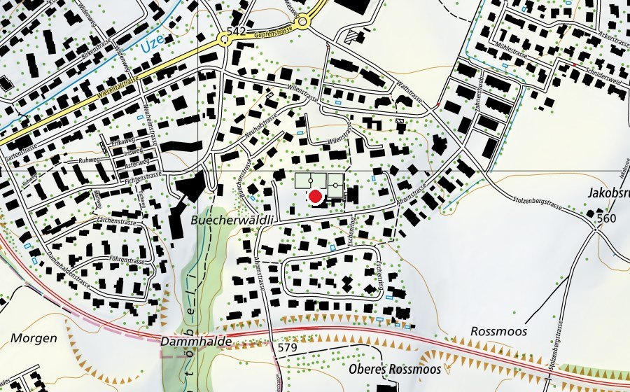 Mappa con la posizione di Primarschule Neuhof (Scuola)