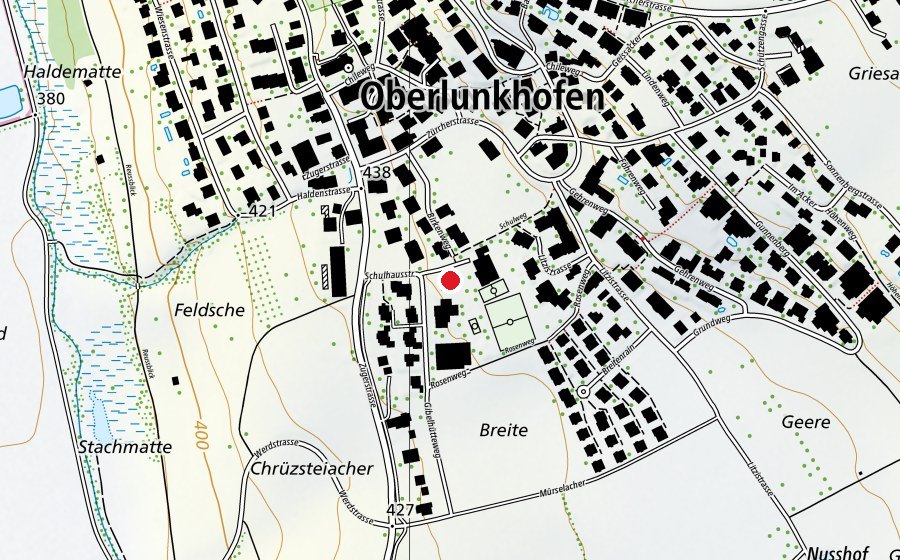 Carte indiquant l’emplacement de Primarschule Oberlunkhofen (École)