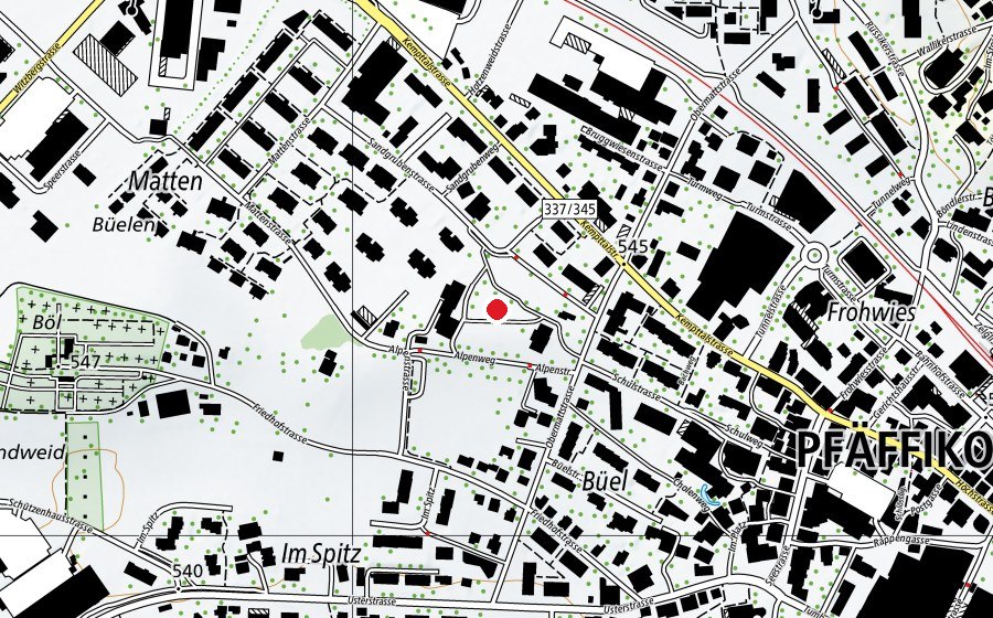 Mappa con la posizione di Primarschule Obermatt (Scuola)