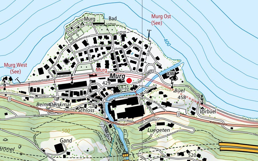 Carte indiquant l’emplacement de Primarschule (École)