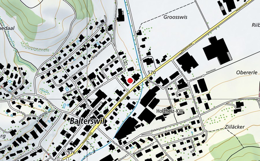 Carte indiquant l’emplacement de Primarschule Rietwies (École)