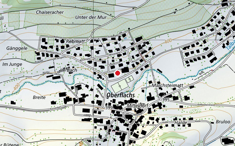 Map showing the location of Primarschule (School)