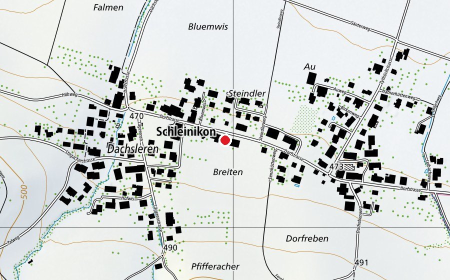 Karte mit dem Standort von Primarschule Schleinikon (Schule)