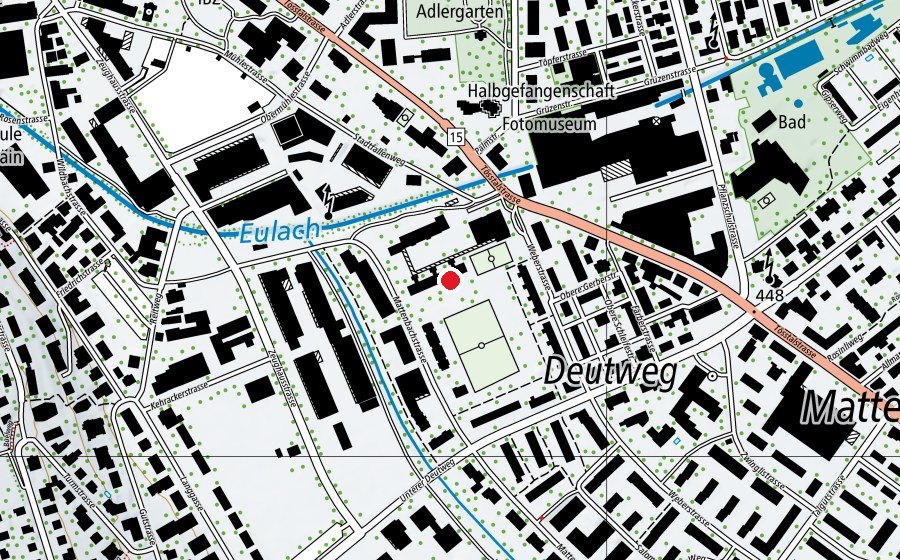 Mappa con la posizione di Primarschule Schönengrund (Scuola)