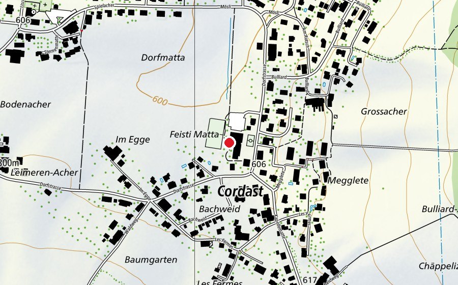 Carte indiquant l’emplacement de Primarschule Schulkreis Gurmels (École)