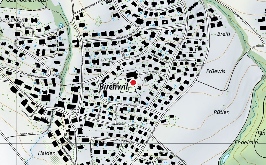 Carte indiquant l’emplacement de Primarschule Sunnerain (École)