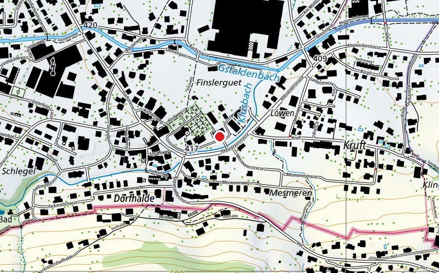 Carte indiquant l’emplacement de Primarschule (École)