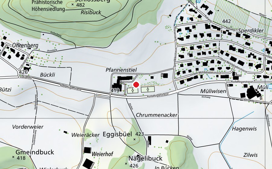 Mappa con la posizione di Primarschule Trüllikon (Scuola)