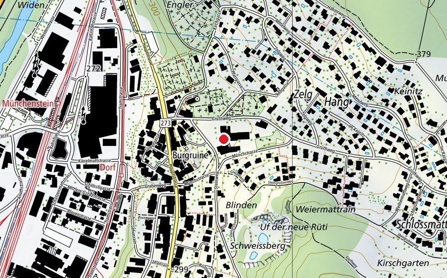 Mappa con la posizione di Primarschule und Kindergarten Löffelmatt (Scuola)