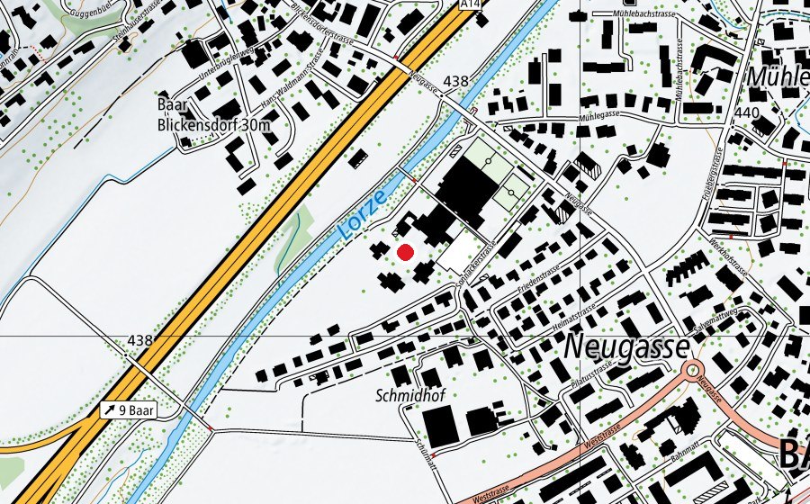 Mappa con la posizione di Primarschule Wiesental (Scuola)