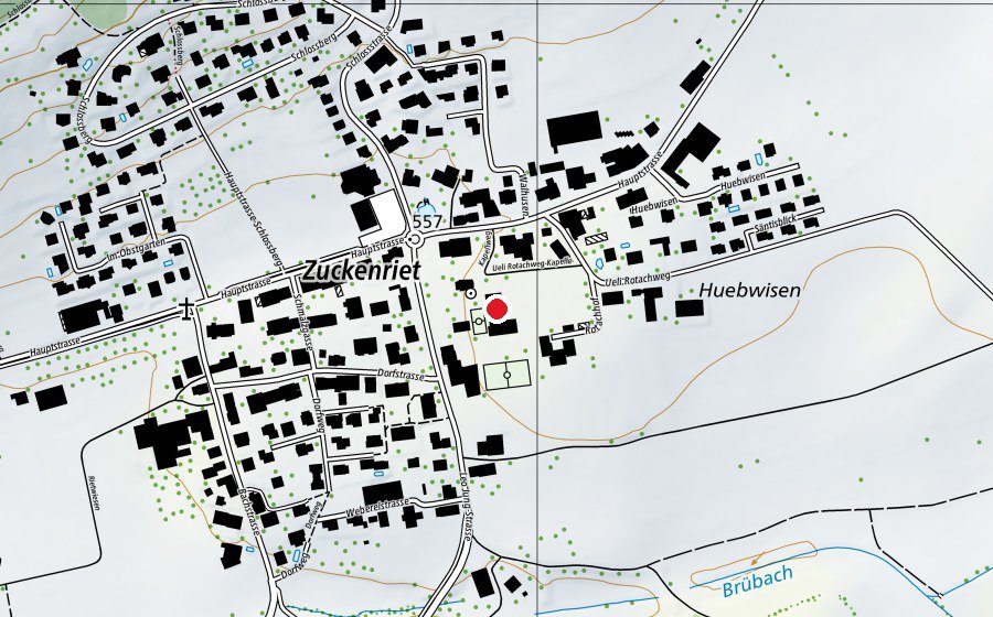 Carte indiquant l’emplacement de Primarschule Zuckenriet (École)