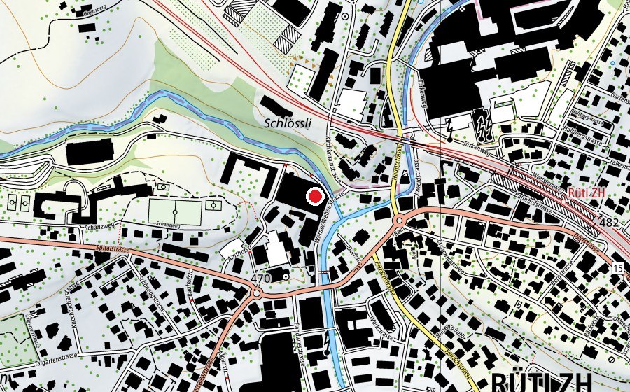 Map showing the location of Privatschule 9plus (School)