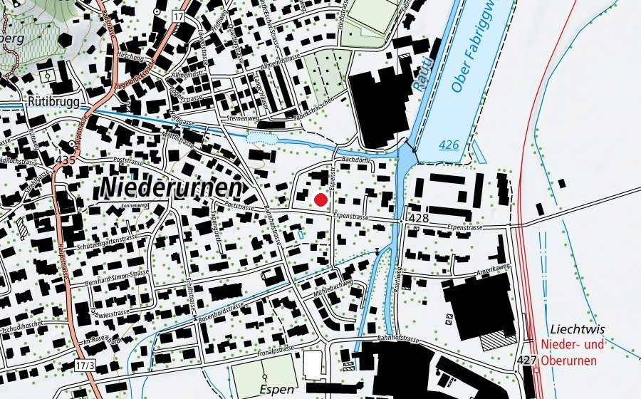 Mappa con la posizione di Privatschule im Espen (Scuola)