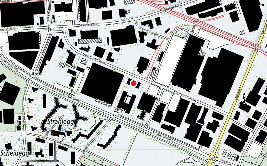 Map showing the location of Profil Berufsvorbereitung (School)