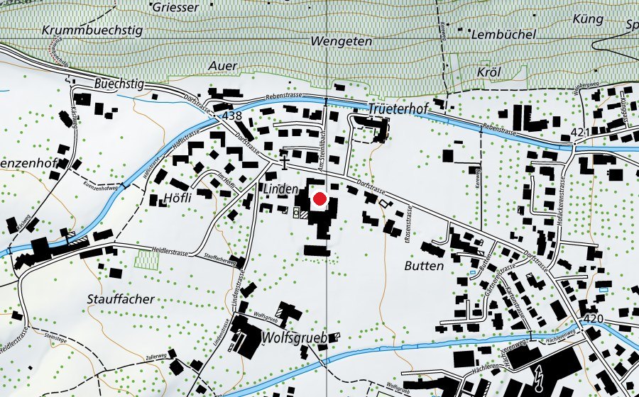 Mappa con la posizione di Real- und Sekundarschule (Scuola)