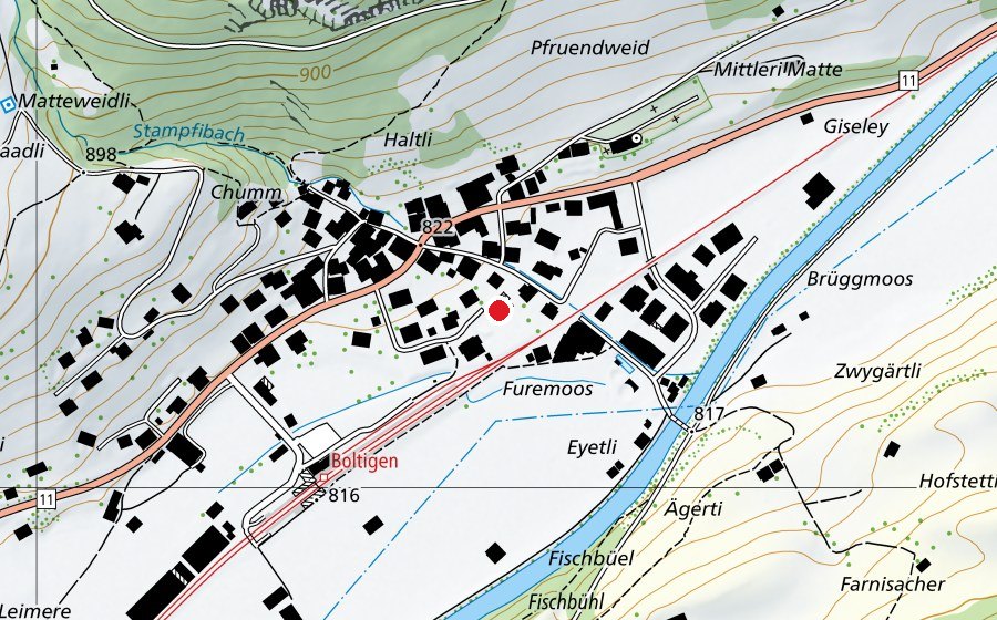 Mappa con la posizione di Realschule Boltigen (Scuola)