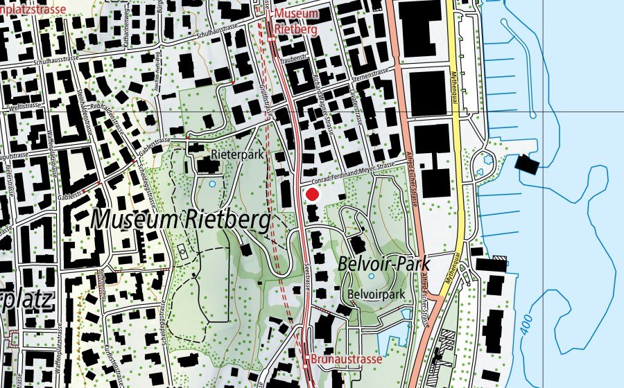 Carte indiquant l’emplacement de Rietberg Montessori School (École)