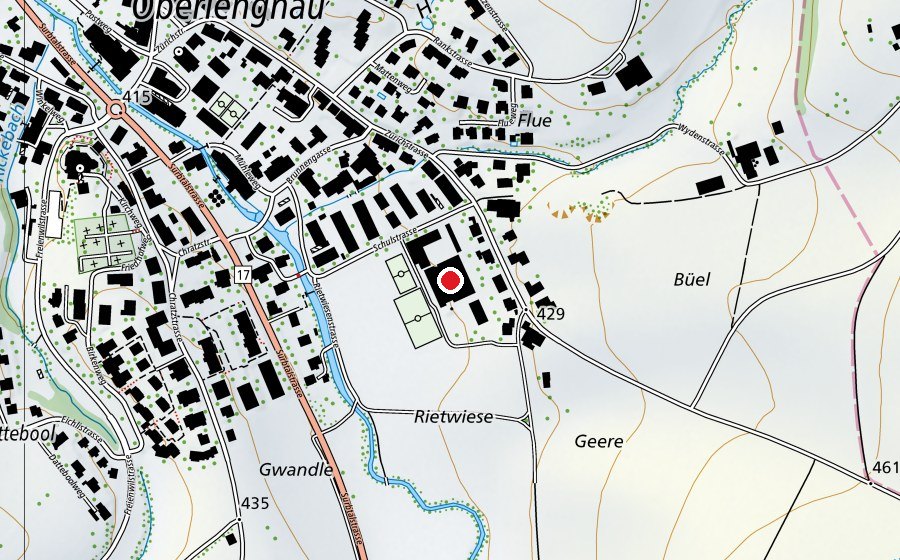 Mappa con la posizione di Rietwiese (Scuola)