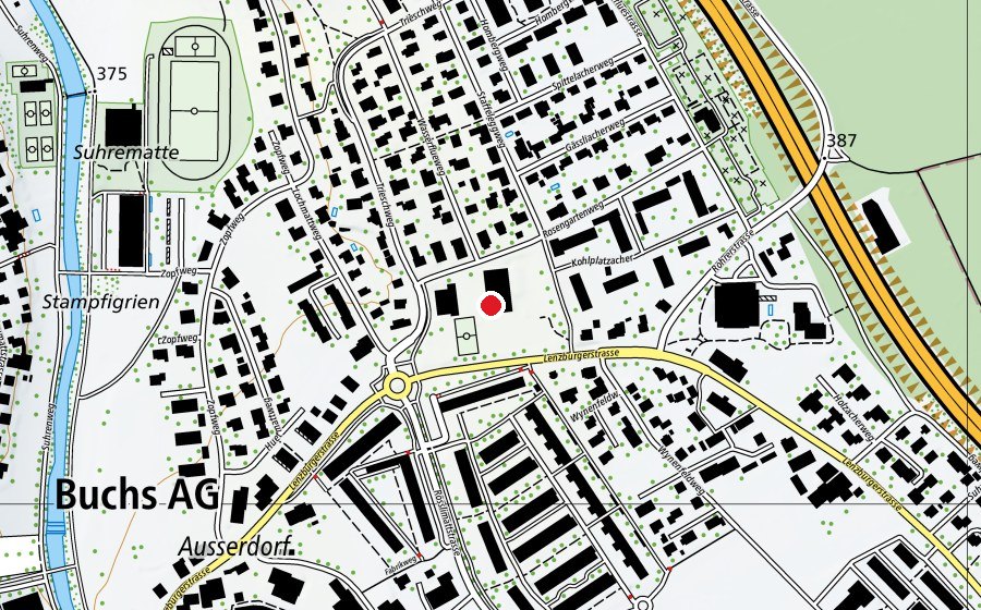 Map showing the location of Risiacher (School)