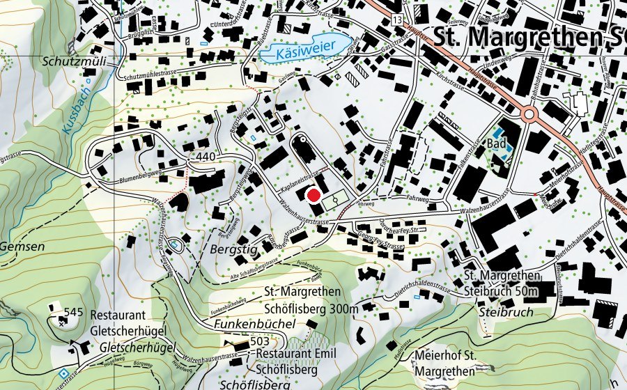 Map showing the location of Rosenberg (School)
