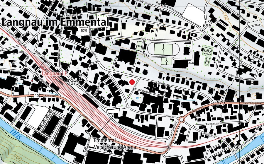 Carte indiquant l’emplacement de Rudolf Steiner Schule (École)