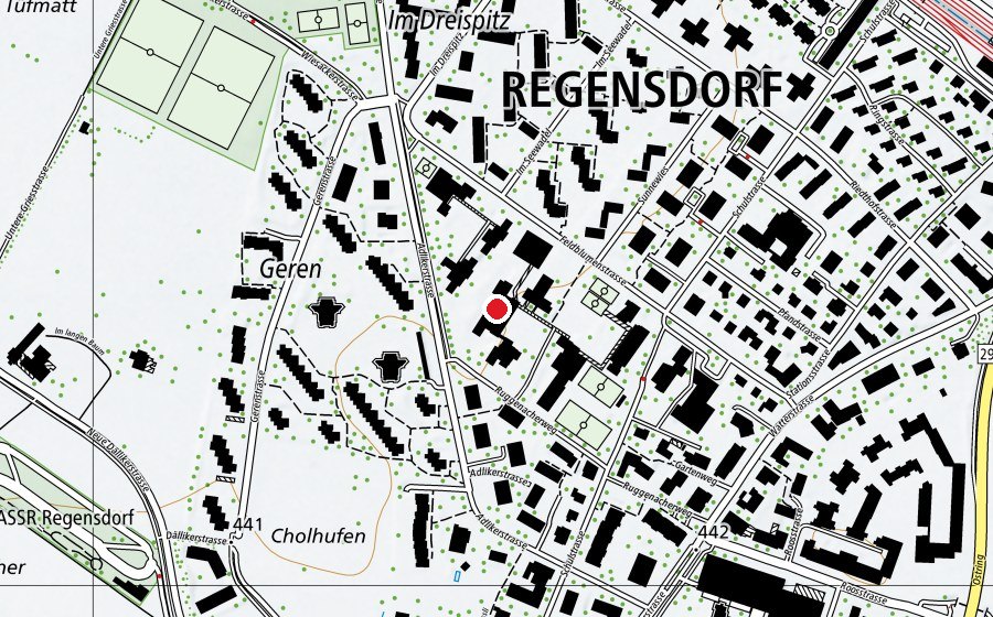 Carte indiquant l’emplacement de Ruggenacher 2 (École)