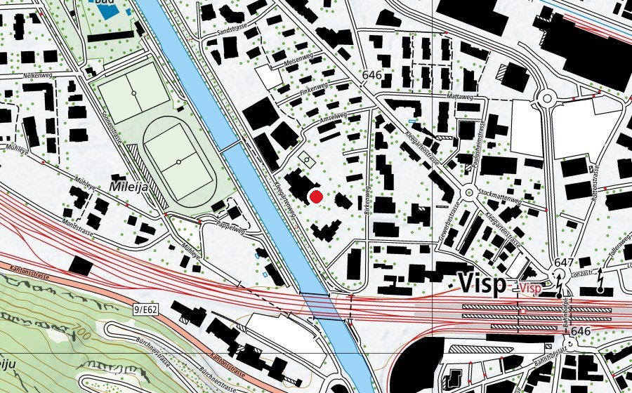 Map showing the location of Sand (School)