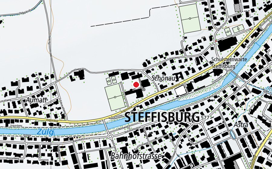 Karte mit dem Standort von Schönau (Schule)