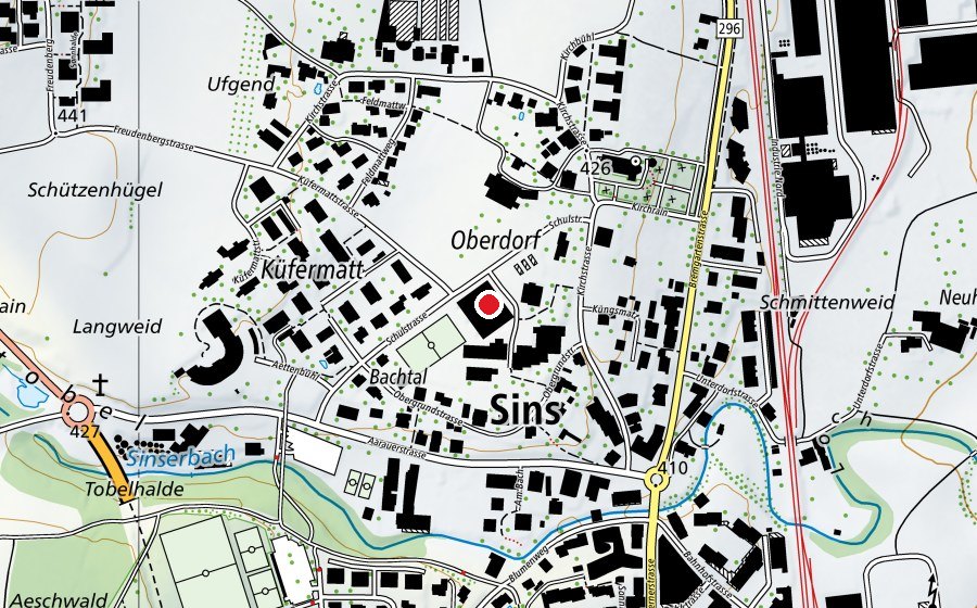 Mappa con la posizione di Schulanlage Ammannsmatt (Scuola)