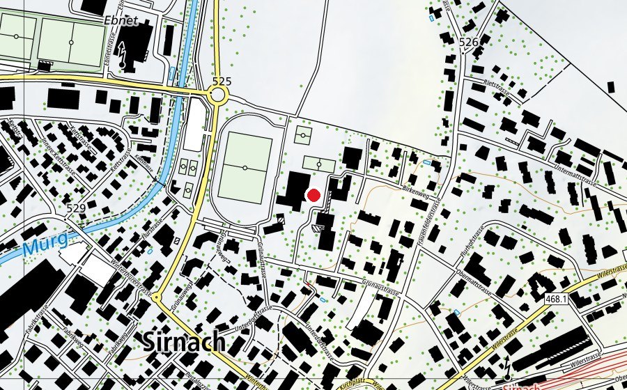 Carte indiquant l’emplacement de Schulanlage Grünau (École)