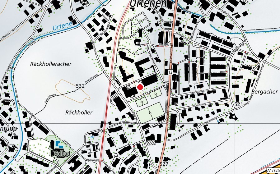 Karte mit dem Standort von Schulanlage Lee (Schule)