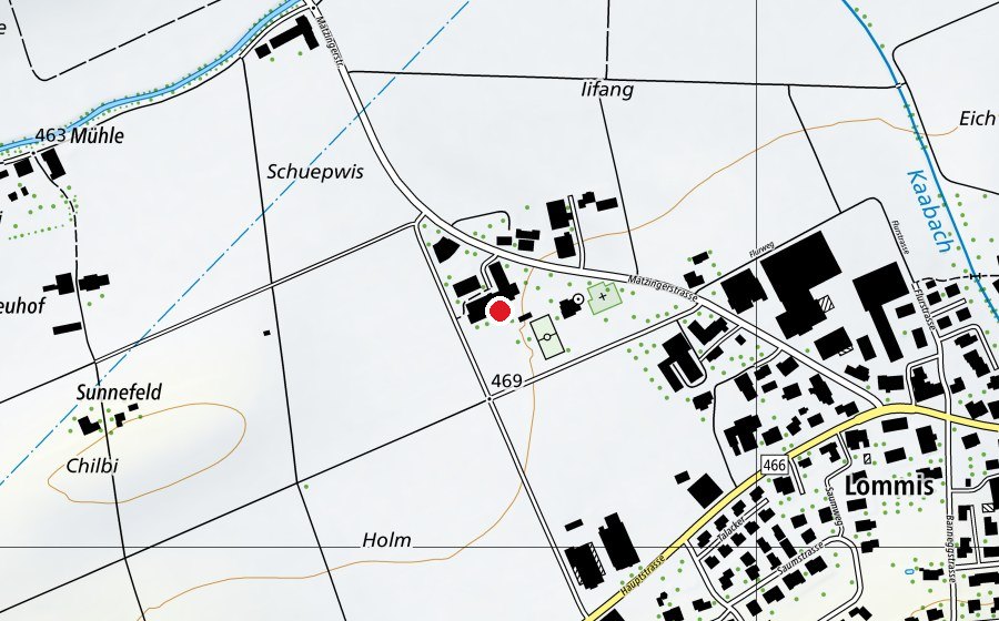 Karte mit dem Standort von Schulanlage Löwenzahn (Schule)