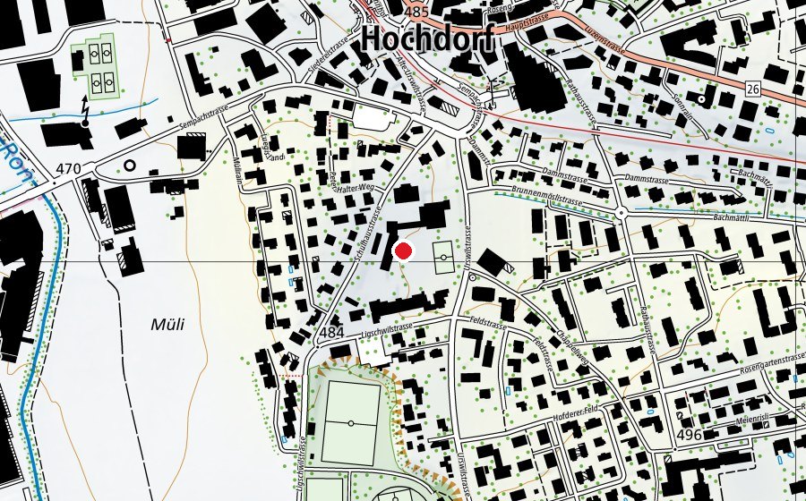 Mappa con la posizione di Schulanlage West (Scuola)