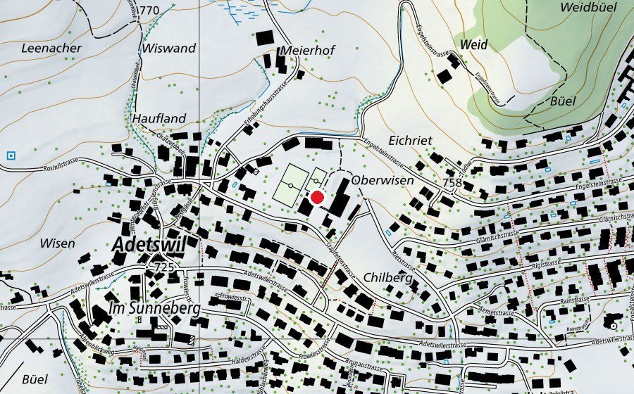 Mappa con la posizione di Schule Adetswil (Scuola)