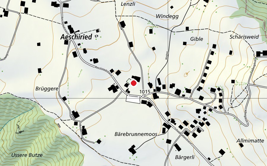 Mappa con la posizione di Schule Aeschiried (Scuola)