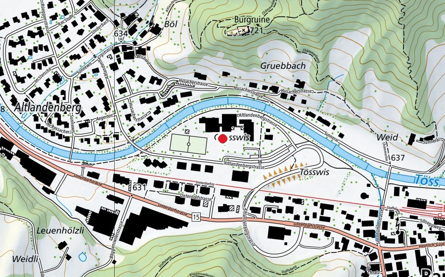 Carte indiquant l’emplacement de Schule Altlandenberg (École)