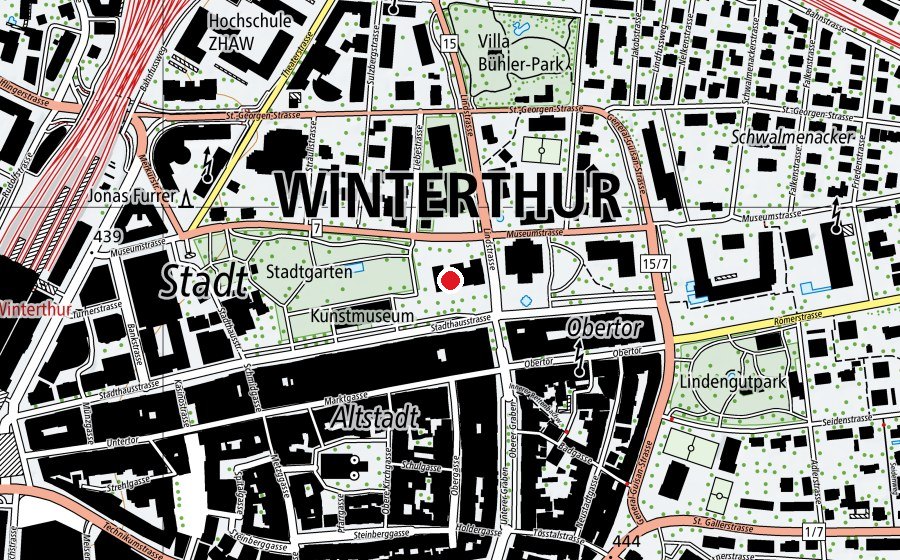 Carte indiquant l’emplacement de Schule Altstadt (École)