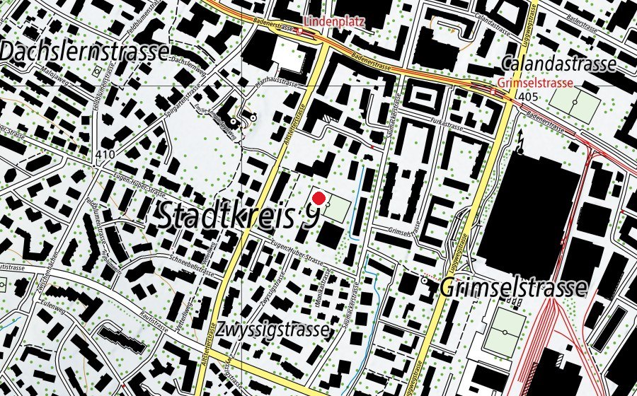 Carte indiquant l’emplacement de Schule Altstetterstrasse (École)
